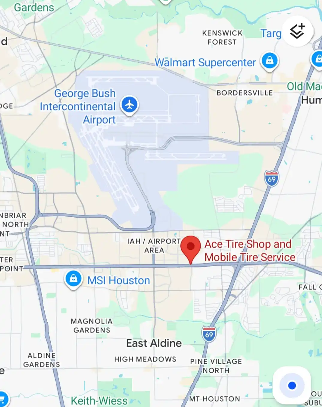 mobile tire service near george bush airport, ace tire shop, mobile tire service